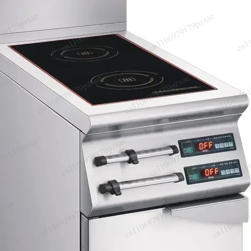 2-Burner Electric Cooking Range with Oven & Storage Cabinet, Induction Cooktop