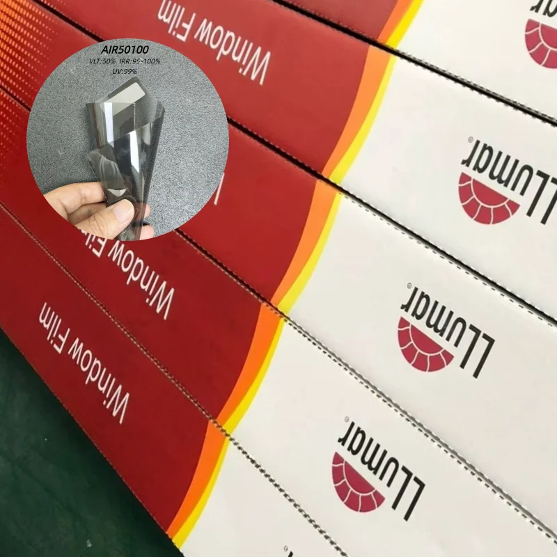 

Llumar Universal Window Tint Film: 99.9% Thermal Insulation, 49.9% Clarity, 99.8% UV Resistance - Shatterproof & Durable