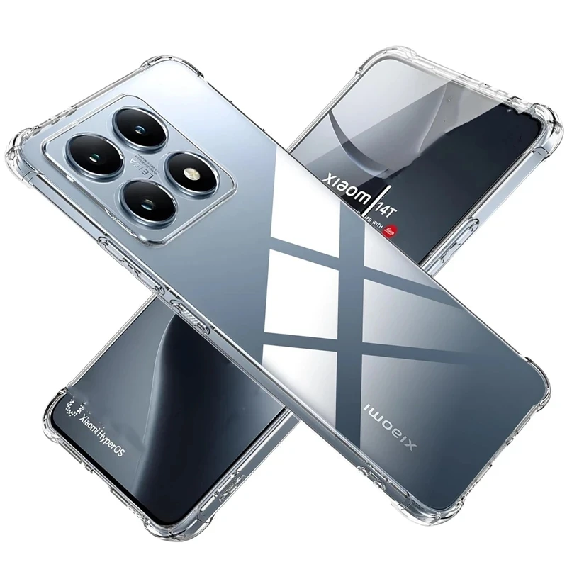 Airbags Shockproof TPU Case for Xiaomi 14T Pro Protective Cover Xiaomi14T 14 T T14 Transparent Capa Fundas Coque Xiomi Mi 14TPro