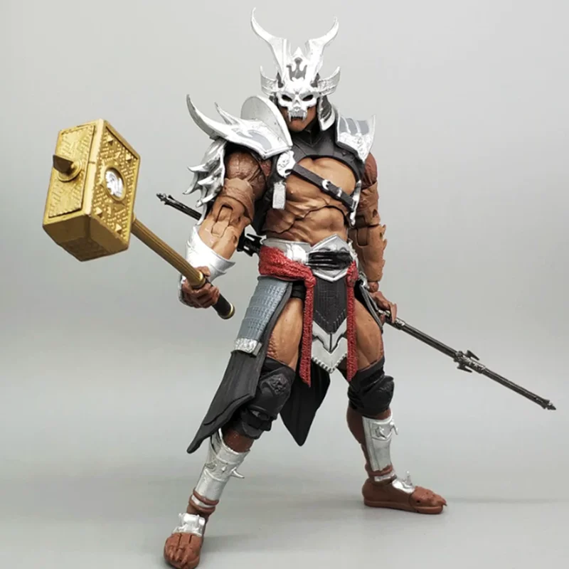 

Height 19CM 1:12 Scale Soldier F24 Shao Kang (Silver) + Spear and Mace 7-inch Movable Figure Scene Static Decoration