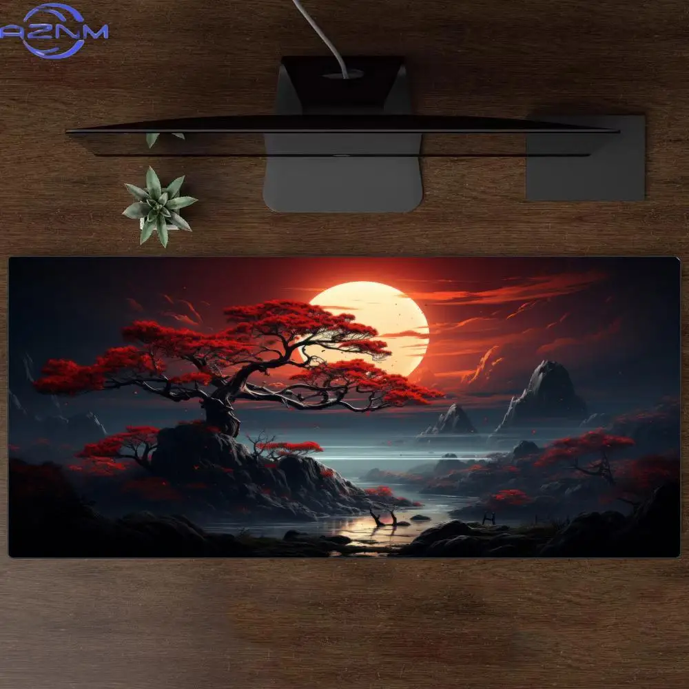 Mouse Pad Anime Natural Scenery Mousepad XXL Large Teclado Mousepad Pc Keyboard Gaming Table Mats Laptop 50x100CM Mouse Mat