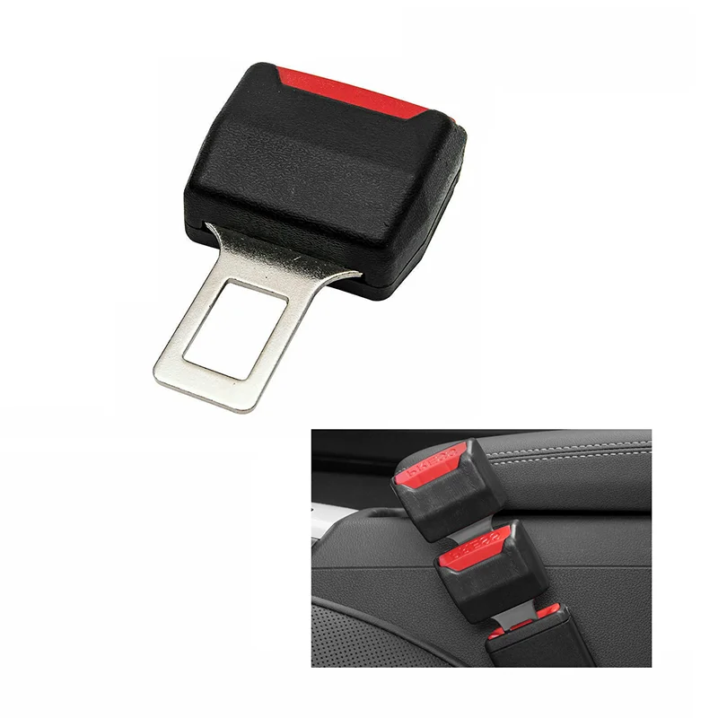 2PCS Universal Car Seat Belt Extender Buckle Clip Safety Belt Extension Plug for Car Interior Accessories