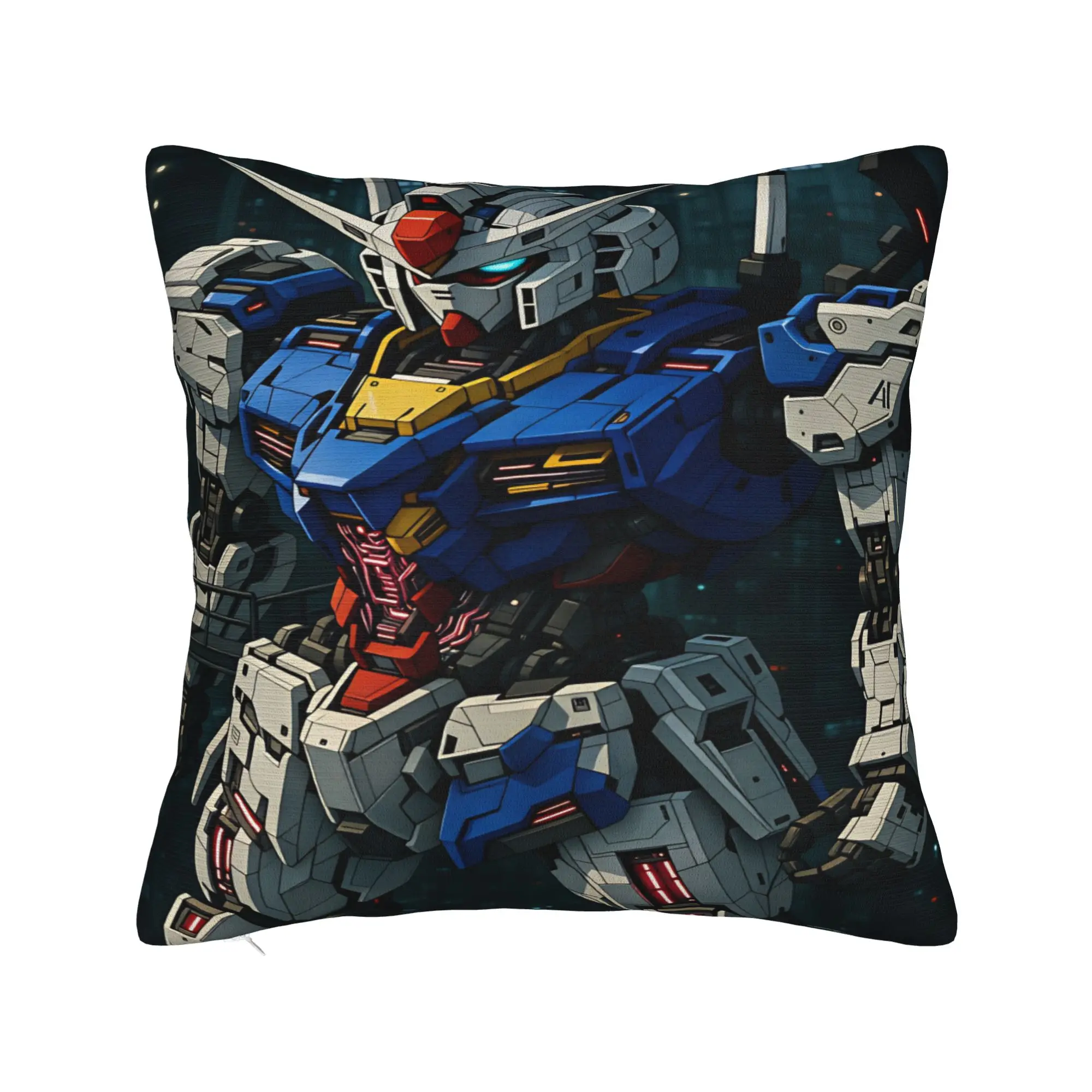 Pillow Case Mobile Suit Gundam Soft  Pillow Cover For Chair Sofa Home Decor Funny Pillowcases