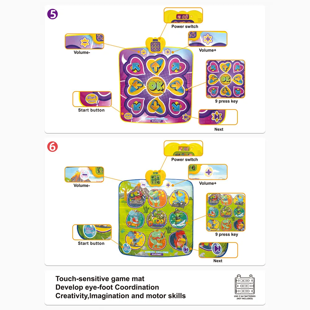 Pré-escolar bebê música dança tapete brinquedo educação precoce presente crianças piano teclado almofada brinquedo