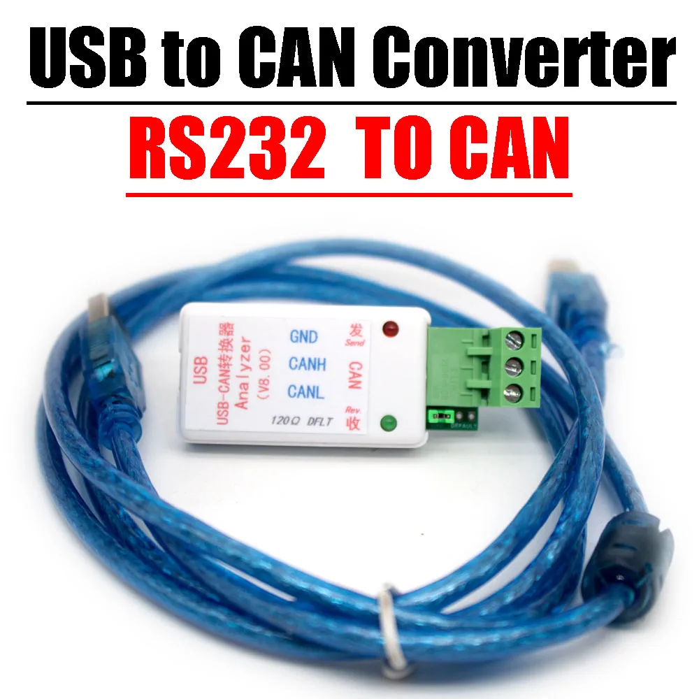 USB-CAN 버스 변환기 어댑터 직렬 포트-CAN/RS232 232-CAN TVS 서지 보호로 분석 통신