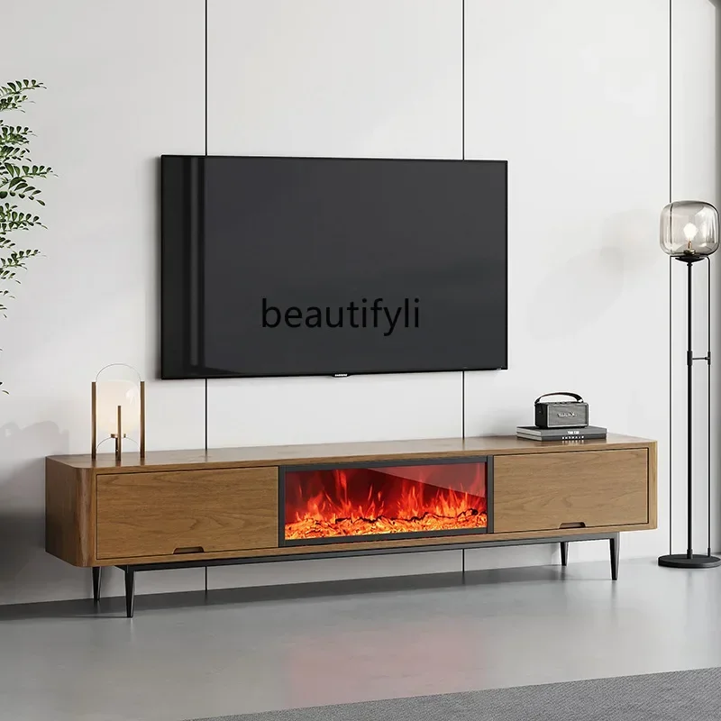 Ss K178 ss25 chimenea de estilo Retro mueble de TV de piso a techo estufa eléctrica de llama simulada mostrador de suelo decorativo