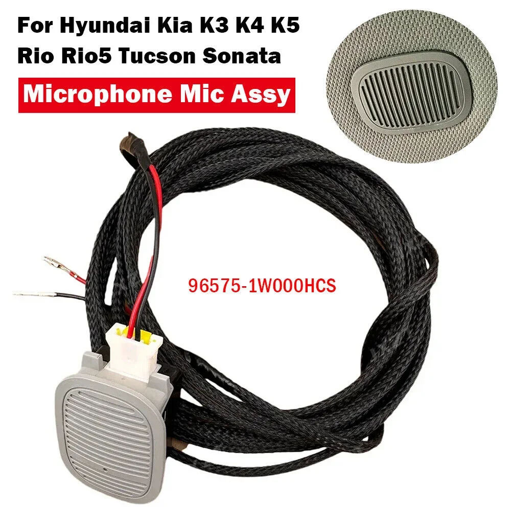 

Для Hyundai Kia K3 K4 K5 Optima Rio5 Tucson Sonata 2012-2015 автомобильный микрофон громкой связи с микрофоном в сборе с жгутом проводов 96575 1W000HCS