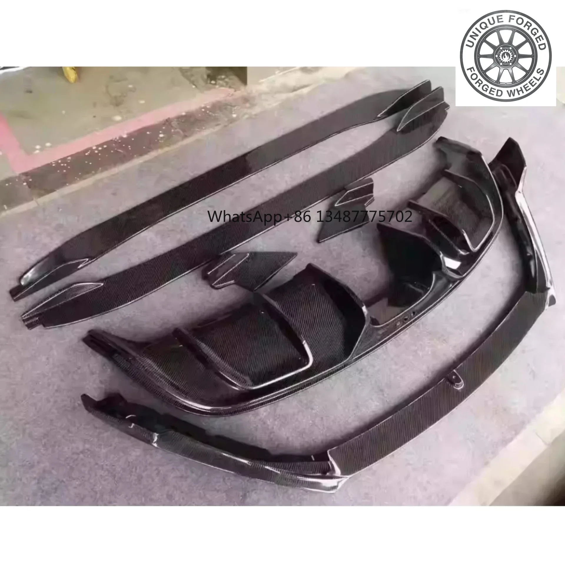 26style Carbon Fiber Front Rear Lip Side Skirt For Jaguar F‑Type 2013-2019 Rear Shovel Car Accessories Body Kit