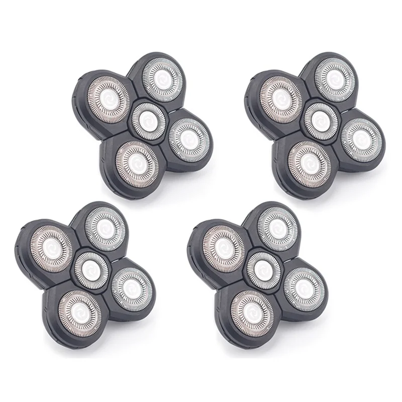 

New 4PCS Replacement Shaver Head Electric Shaver 5 Cutter Floating Head Waterproof Stainless Steel Blade