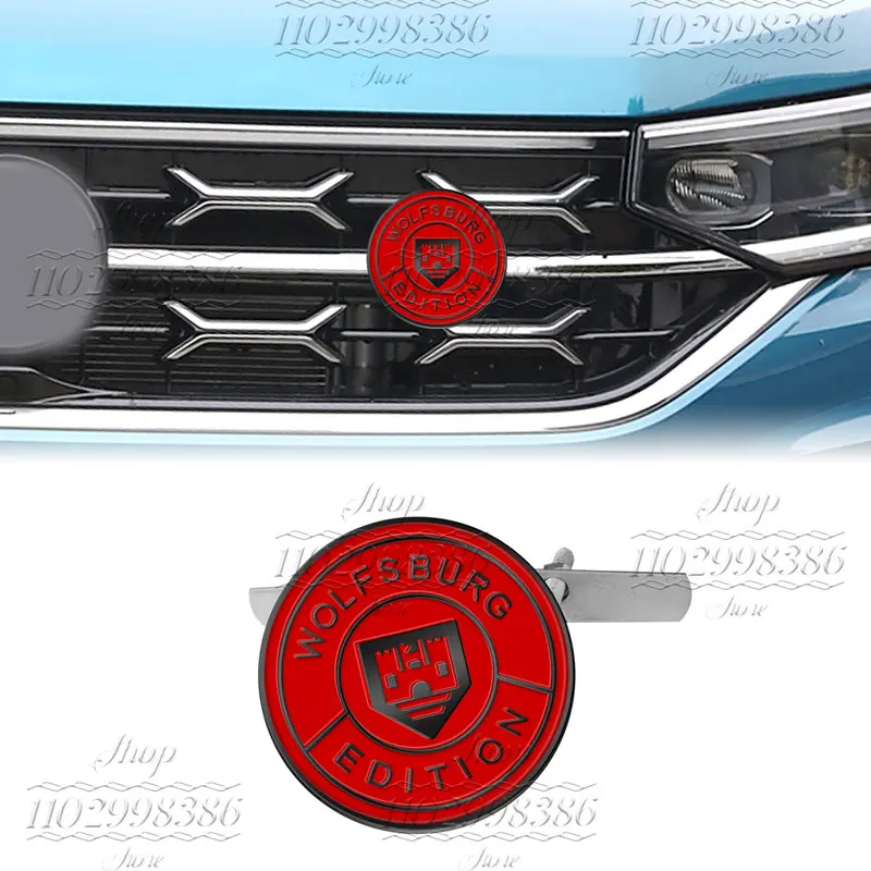 ثلاثية الأبعاد المعادن وولفسبورغ طبعة شعار الجبهة شواء شعار ملصق للجولف Mk5 VW باسات جيتا تيغوان بولو الخلفي الجذع الجانب الحاجز ديكور #4