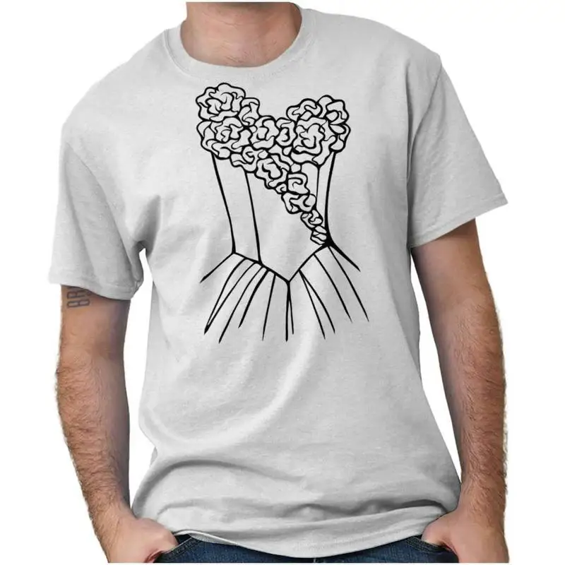 

Cute Bachelorette Party Bride Wedding Dress Womens Crewneck T Shirt