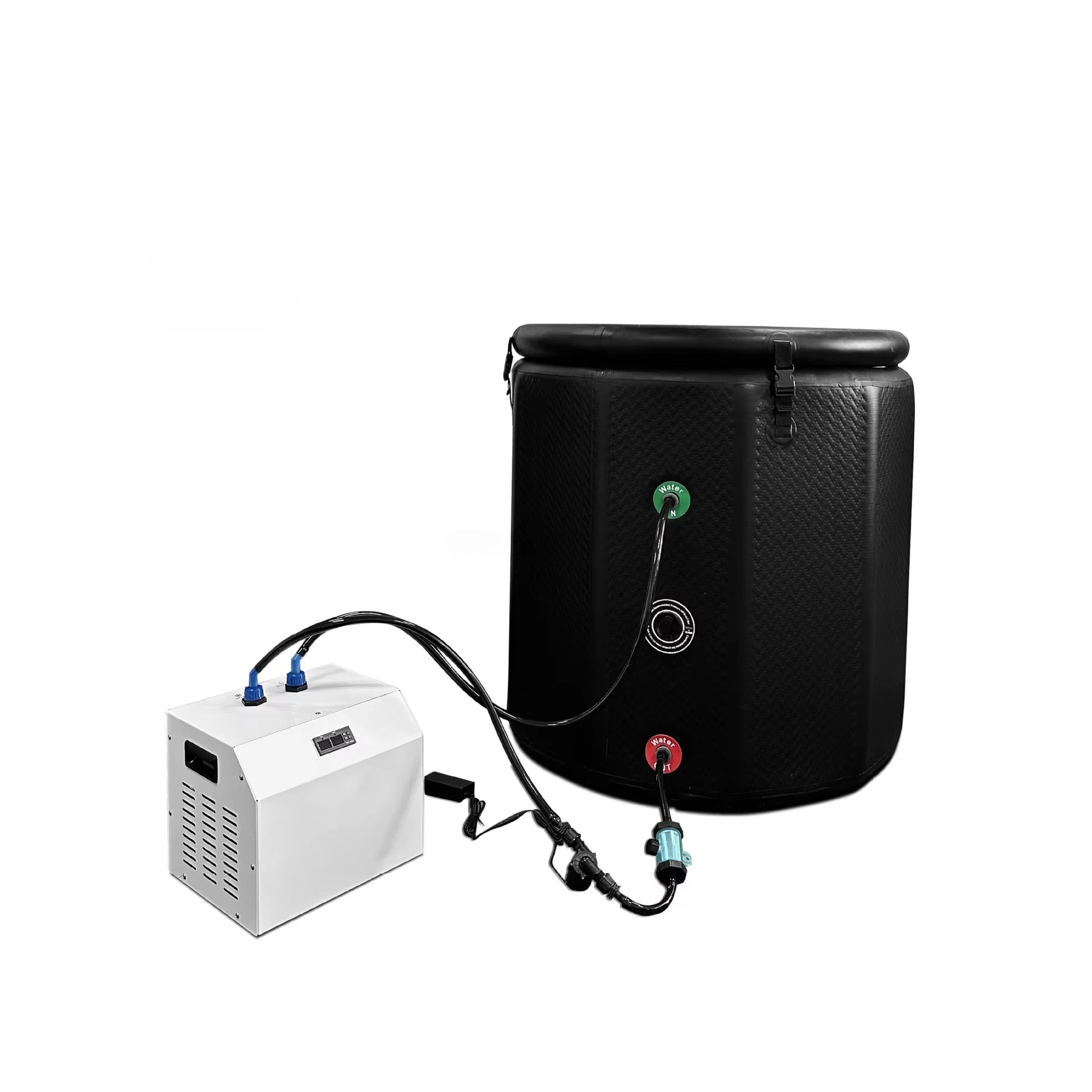 

Портативная надувная ванна-бассейн для ледяных процедур 1HP с охладителем воды, 1HP, для восстановления спортсменов, портативная ванна для холодных погружений для спортсменов