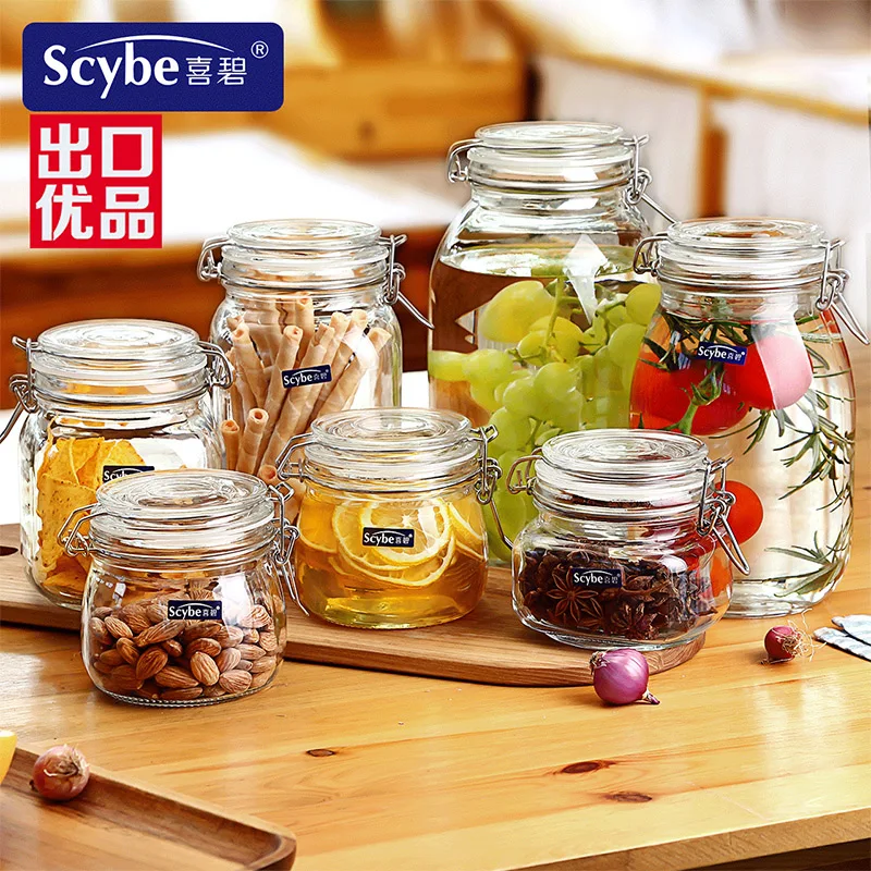 

Glass sealed jars Glass bottles Storage containers Honey jars Enzyme bottles Milk powder jars Candy jars Wine brewing bottles