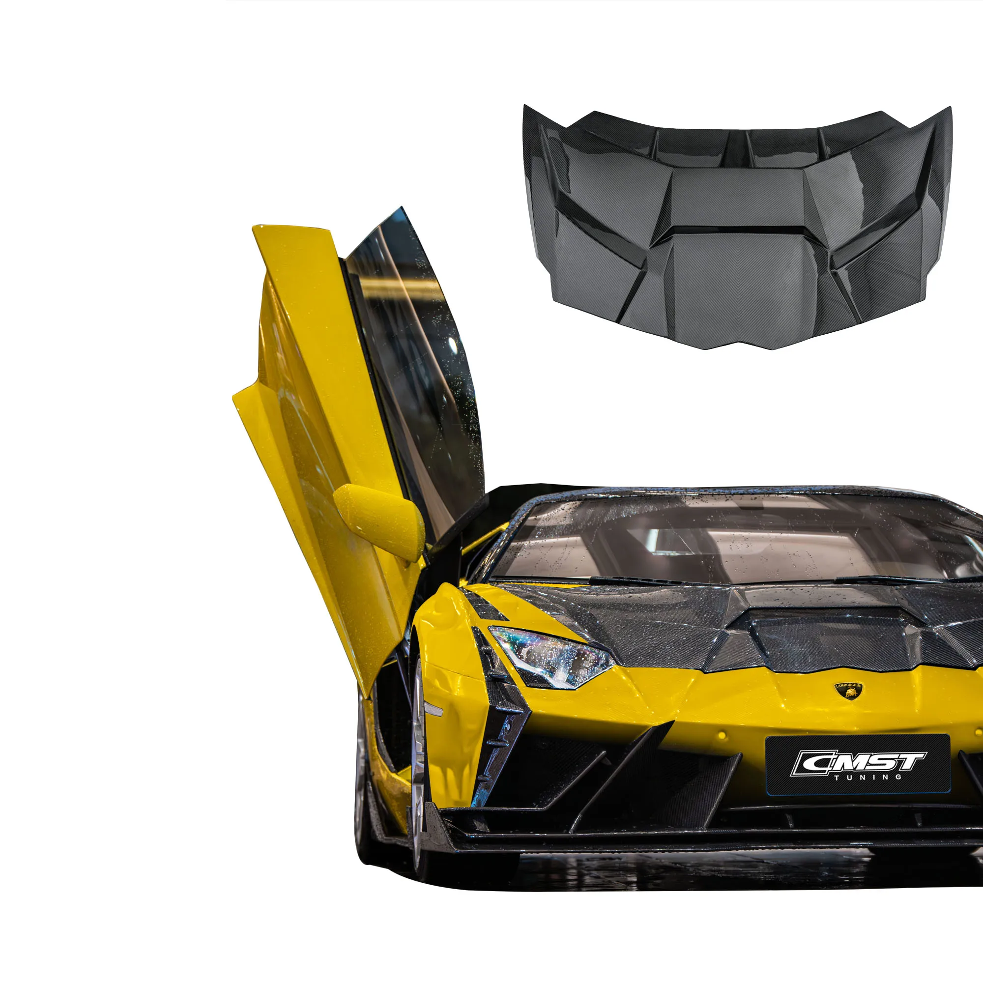 CMST Style Body Kit for Lamborghini Aventador LP700 Dry Carbon Front Bumper Rear Diffuser Side Skirt Fender Hood Rear Spoiler