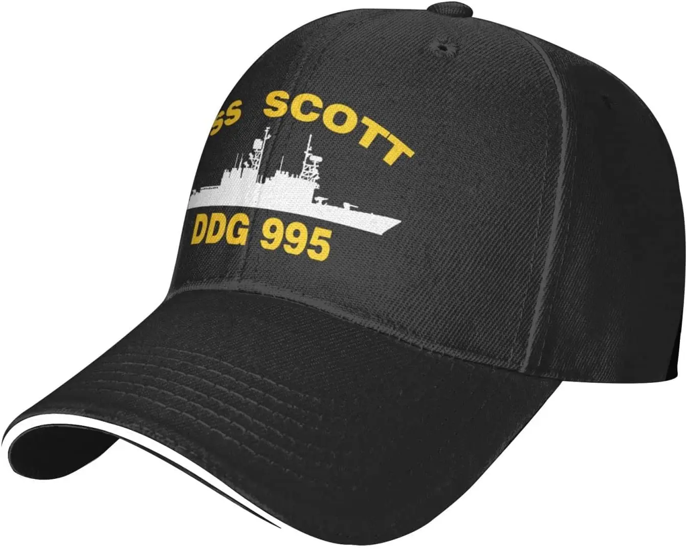 USS Scott DDG 995 Vintage Sandwich Hat Baseball Caps Denim Hats Cowboy