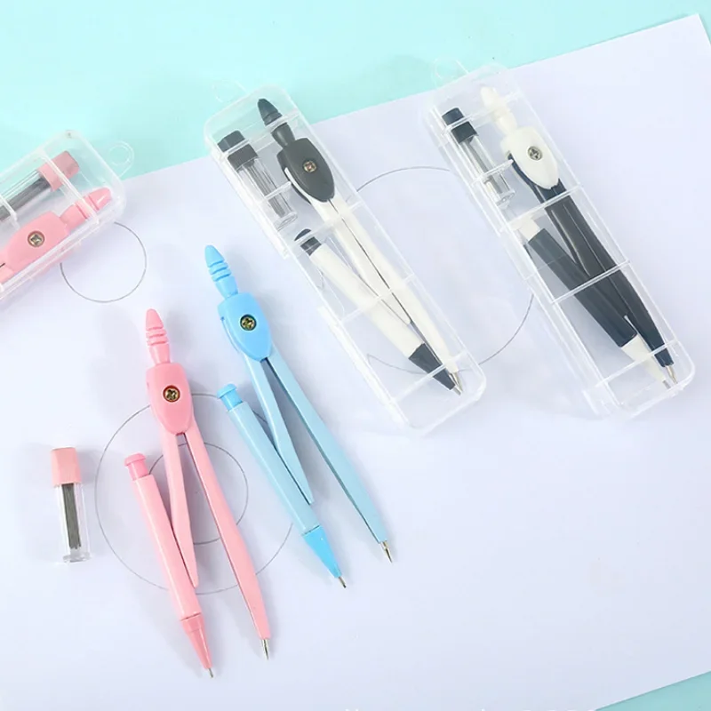 Brief Pratical Pfofessional Compass Set School Office Drawing Maths Geometry Learning Tools Students Gift Prizes