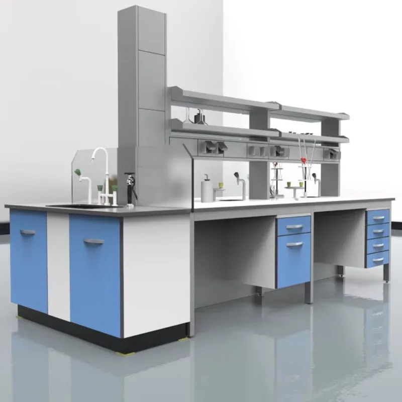 Cartmay Modern Design Phenolic Resin Lab Workstation Chemical Resistant Fireproof Laboratory Furniture Table School Hospital