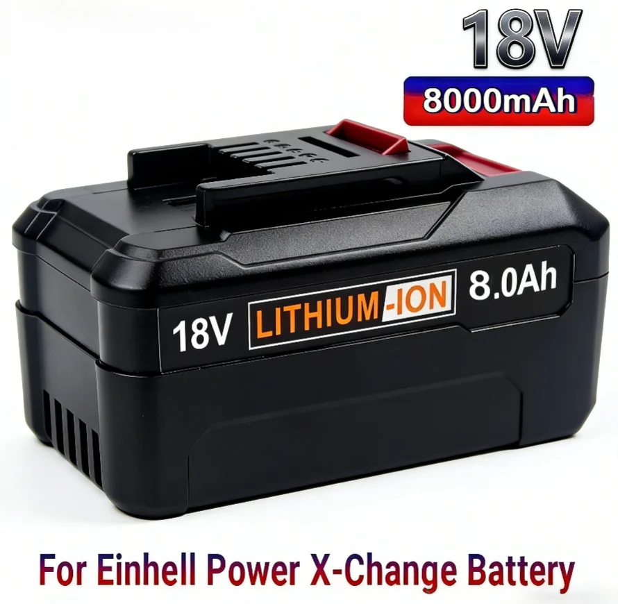 8000mAh Replacement BatteryEIN18C2 Li-ion Batteria for EINHELL 18V Battery Power X-change PX-BAT4 4511396 4511437 PowerTools++++