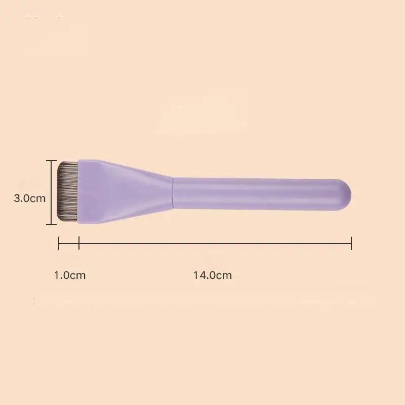 Brocha para base líquida con logotipo personalizado, brochas de maquillaje superiores planas más finas, brocha para máscara individual, productos de belleza Kabuki, venta al por mayor, 10 unids/lote