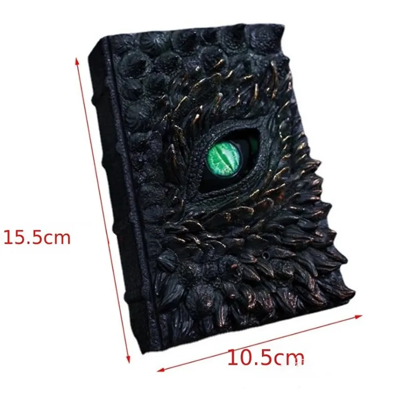 Horror Legend Movie Power Game Resin Embossed Cosplay Devil Eye Dragon Anime Notebook Retro Diary Notepad Prop Halloween Gift