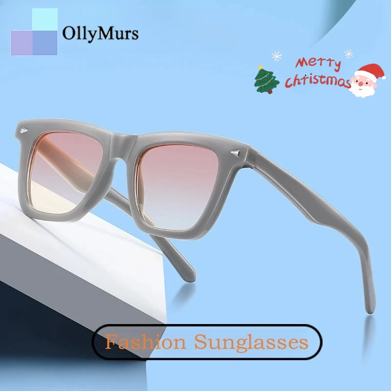 

OLLYMURS модные трендовые поляризационные солнцезащитные очки TR90 для вождения, квадратные ретро-очки большого размера, оптические солнцезащитные очки по рецепту для мужчин и женщин