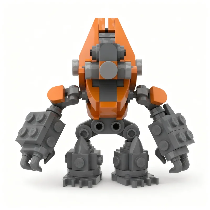 120pcs MOC Halo Grunt Space Model Building Blocks Architecture Assemble Festival Gifts Creative Toys DIY Brick Idea Education