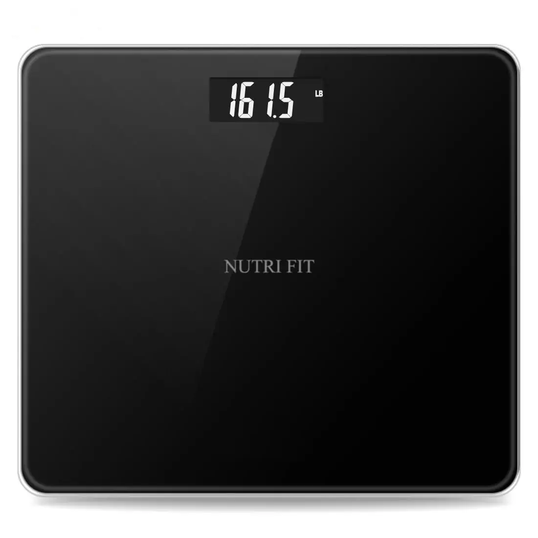 Balança digital de banheiro para peso corporal, precisa com grande display LCD, segura para idosos, 330 libras