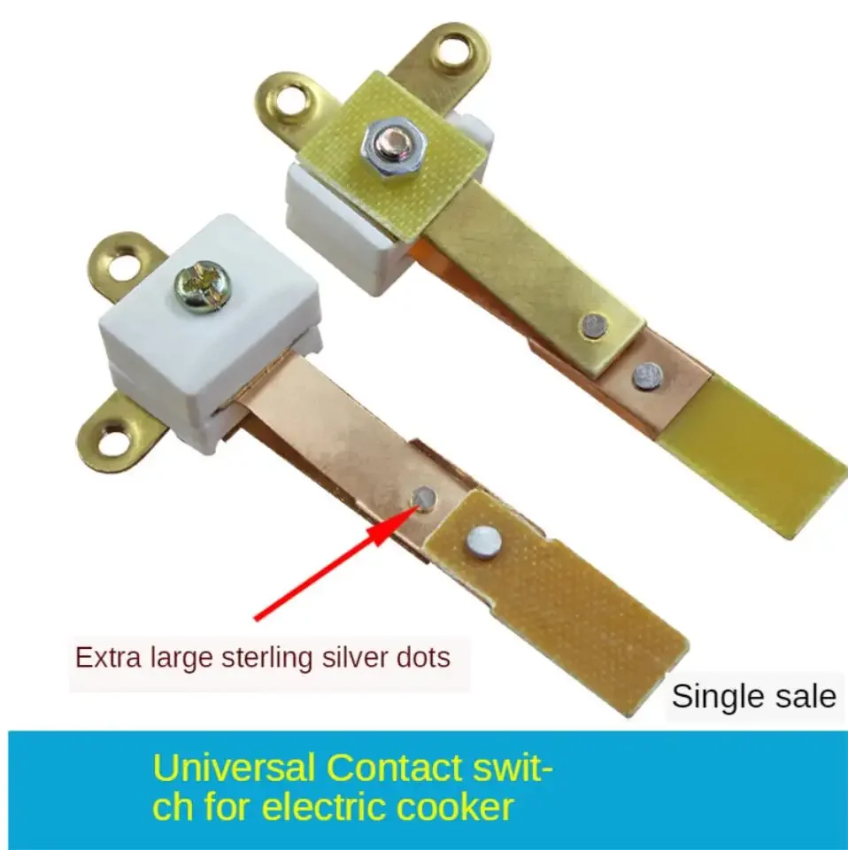 

1pc Rice cooker contact switch High-power contact T-switch contact switch Universal rice cooker switch assembly