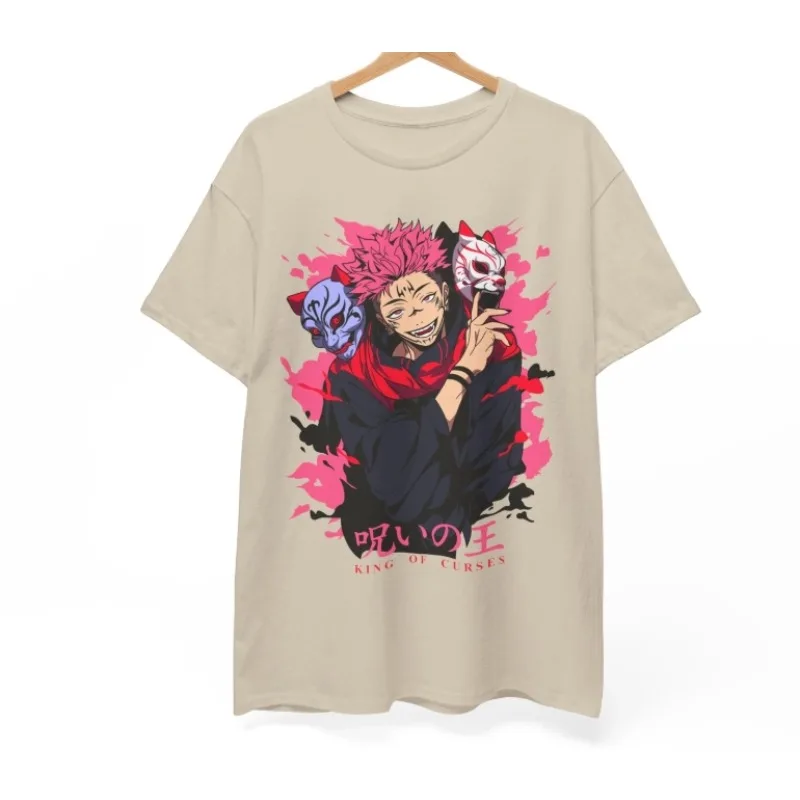 

Футболка Sukuna Jujutsu Kaisen Gojo Satoru Футболка с аниме-мужчины и женщины носят короткие рукава с аниме-принтами в их повседневных жизни