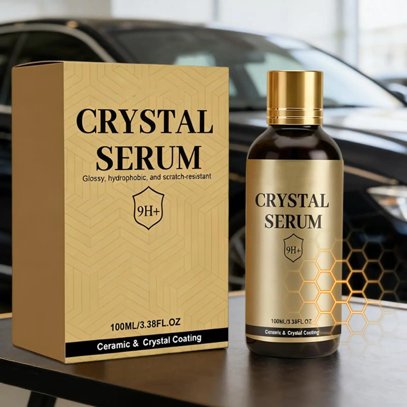 

Ceramic Car Coating 9H Long Lasting Protection 100ml Hydrophobic Ceramic Car Coating Kit For RV Truck SUV High Gloss Shine