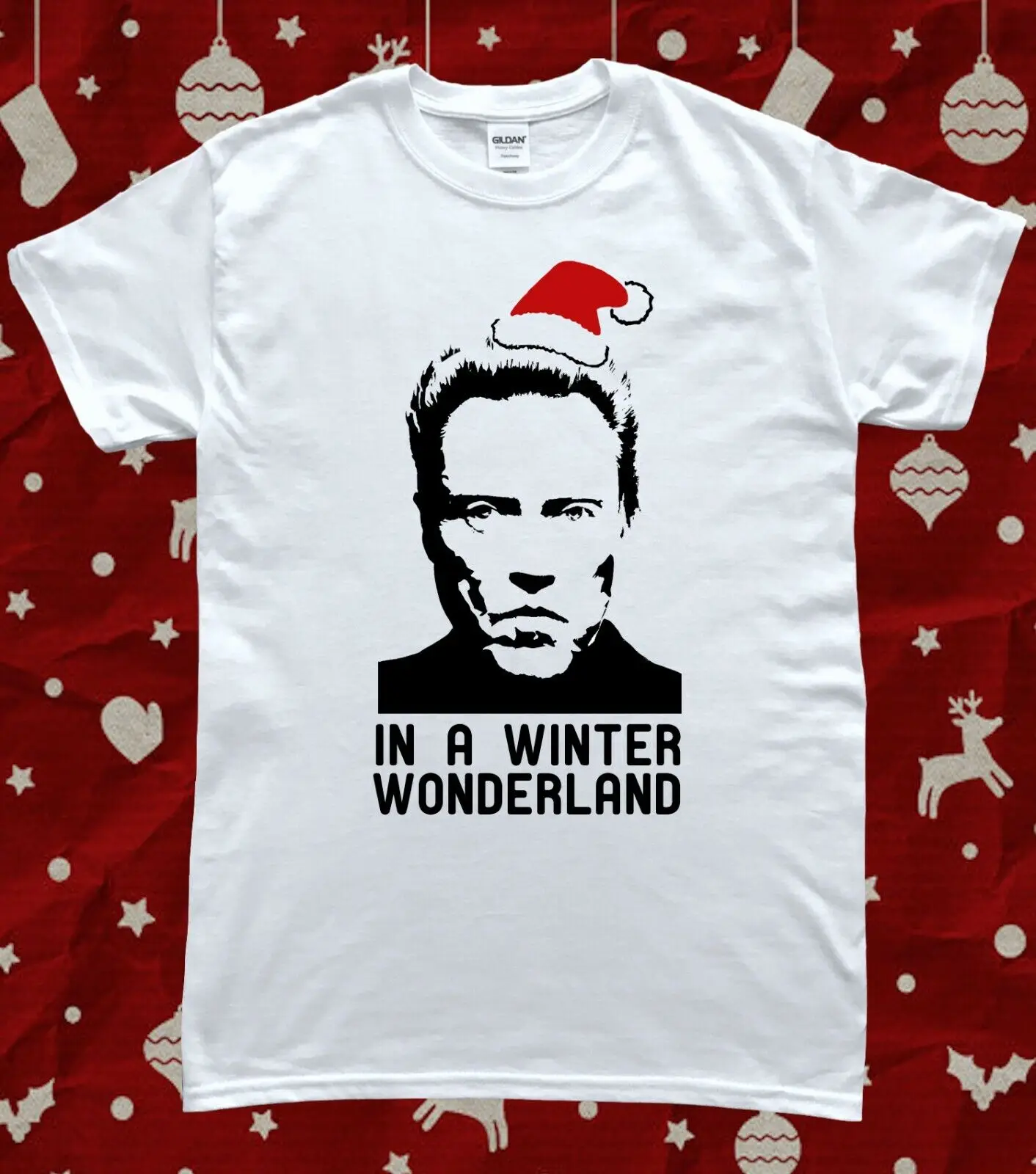 Ffunny Christmas Christopher Walken Winter Wonderland T-Shirt