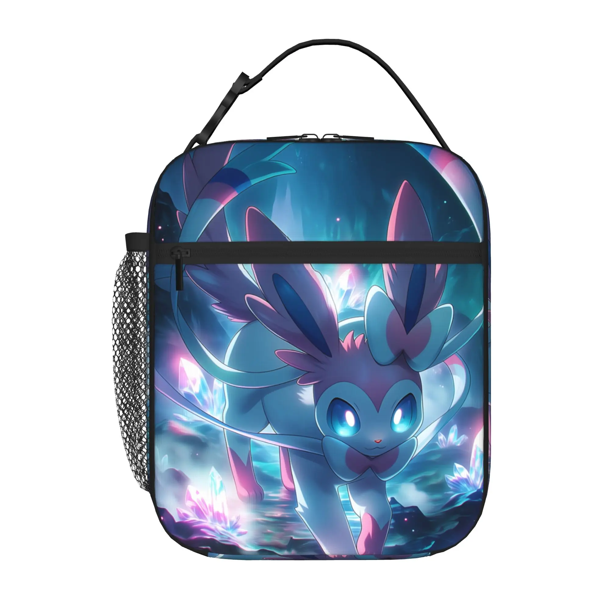 Pokemon Insulated Lunch Bag Insulation Bento Pack Rice Bag Eevee Eeveelution bolsa Student Bento Lunch Handbag Insulation