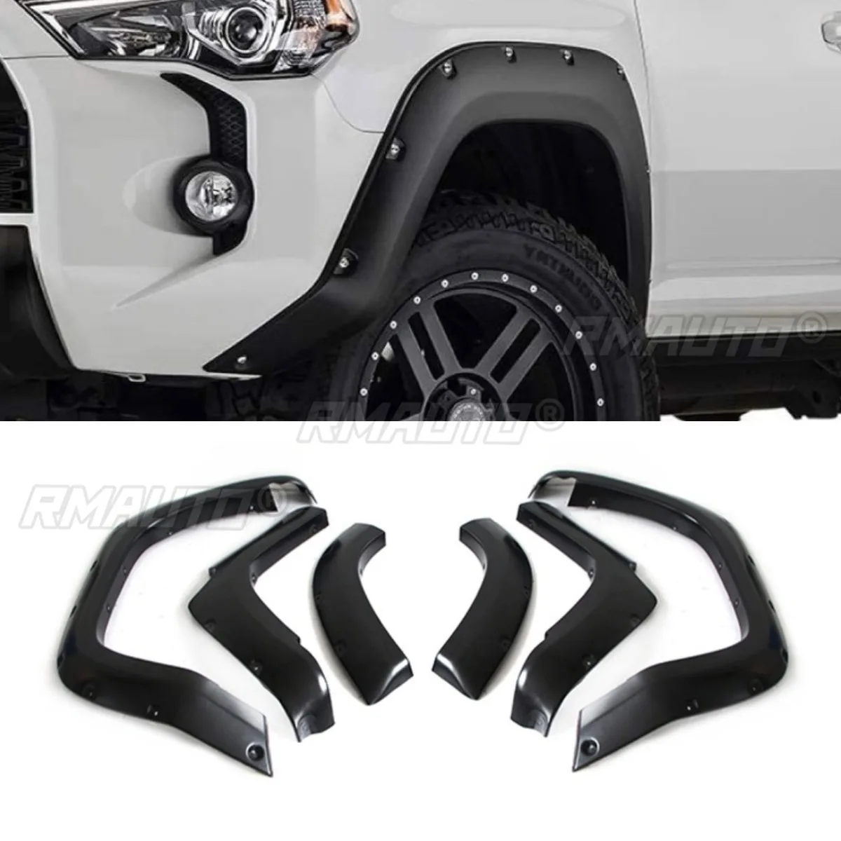 Car Rear Wheel Eyebrow 4Runner 2016-2021 Body Kit Trim Molding Exterior Car Accessories