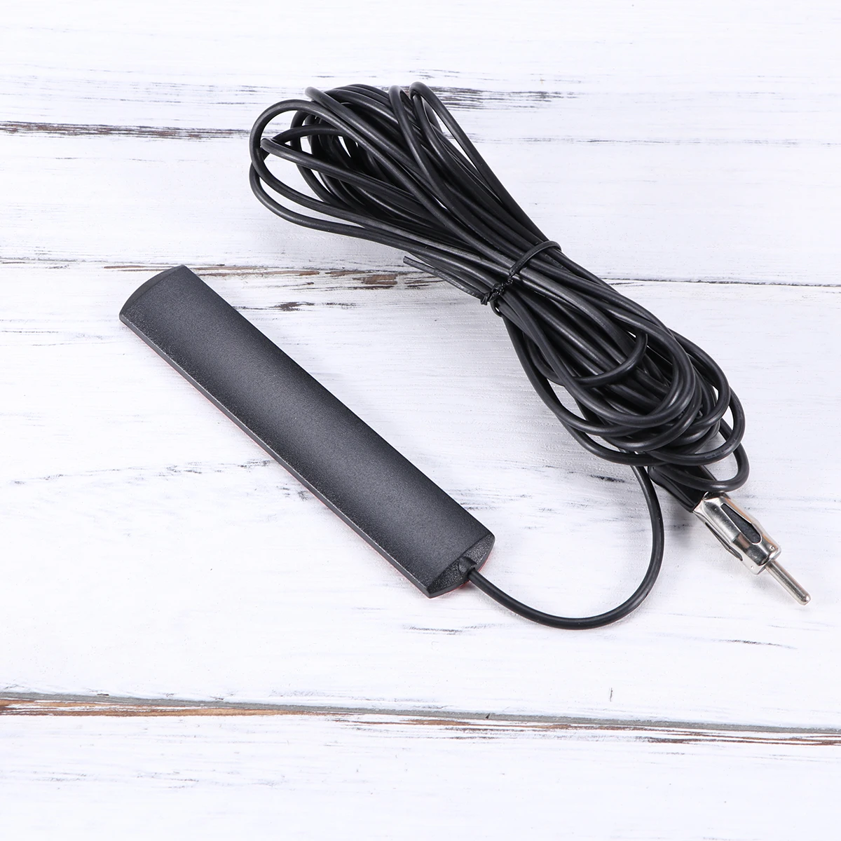 

Car Radio Fm Signal Amplifier Universal Auto Vehicle Windshield Mount Fm Antenna Reception Boost Black Ant-309