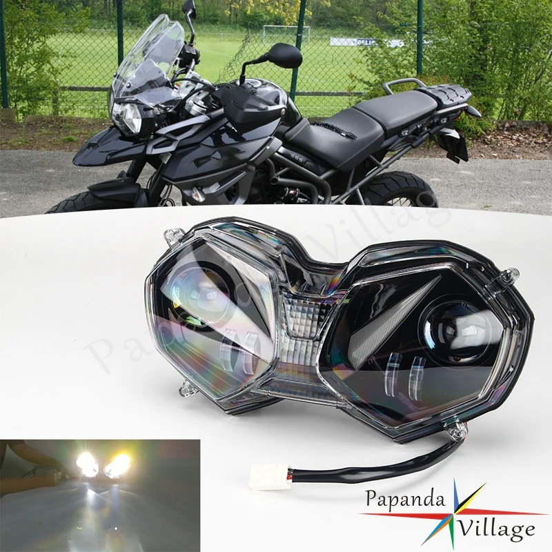 For Tiger 800 XC/XR/XCA/XCx Explorer XC XR XCA XCx XRT XRx Motorcycle Headlight Assembly Hi/Lo Beam Daytime Running Lighting