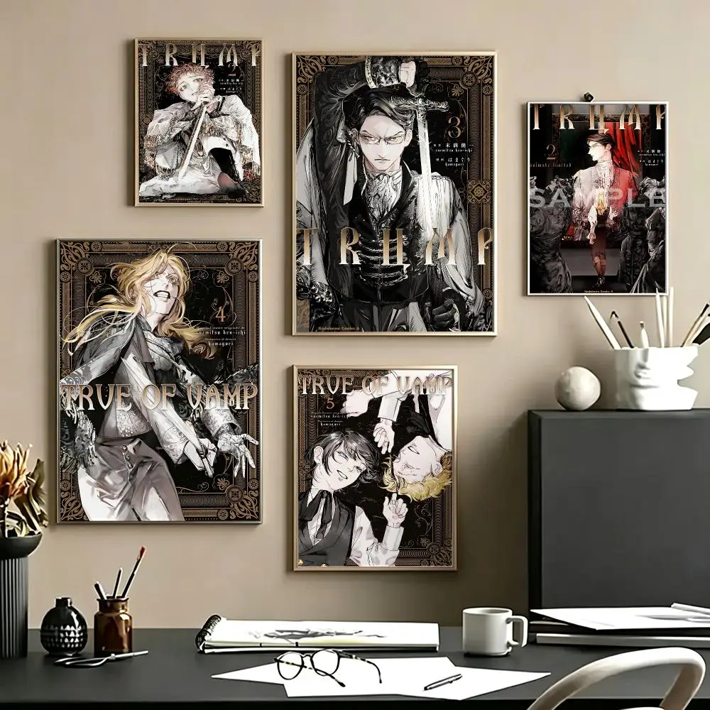 comic TRUMP Poster Poster HD Self Adhesive Waterproof Art Print Wall Decor for Bedroom Living Room Home Gift