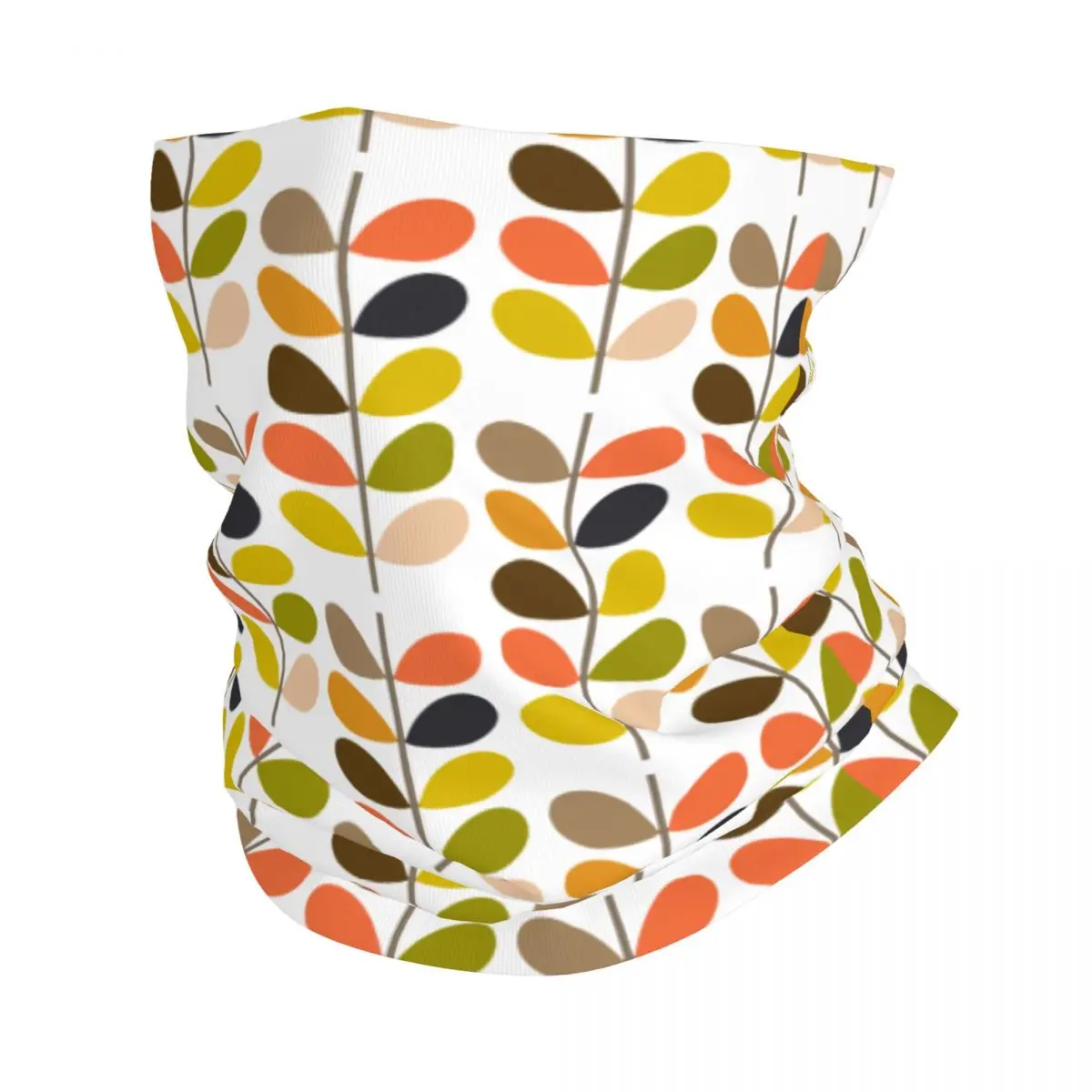 Colorful Orla Kiely Bandana Neck Cover Printed Balaclavas Magic Scarf Warm Headwear Fishing Unisex Adult All Season