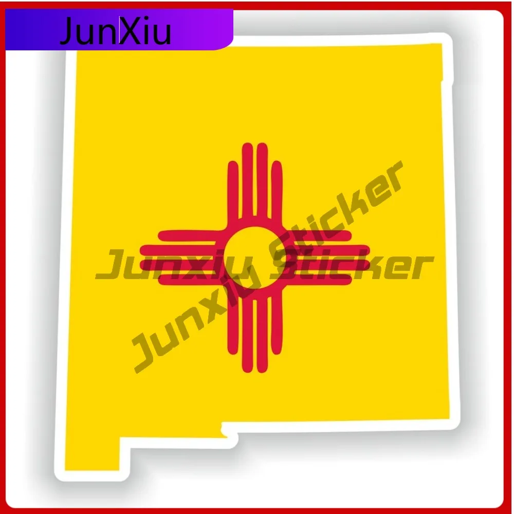 

New Mexico USA National Emblem Map Shape and Outline Vinyl Decals Graphics Motorcycle Stickers Custom Boat Decals Waterproof Fun