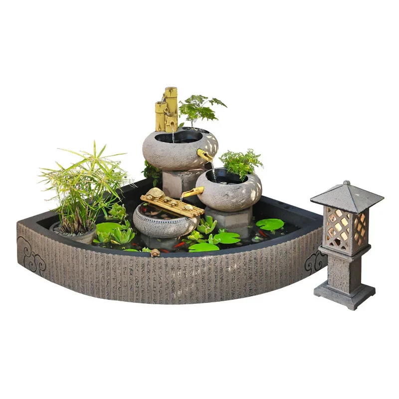 

Courtyard Flowing Water Ornaments Garden Waterscape Circulating Water Fish Pond Pool Water