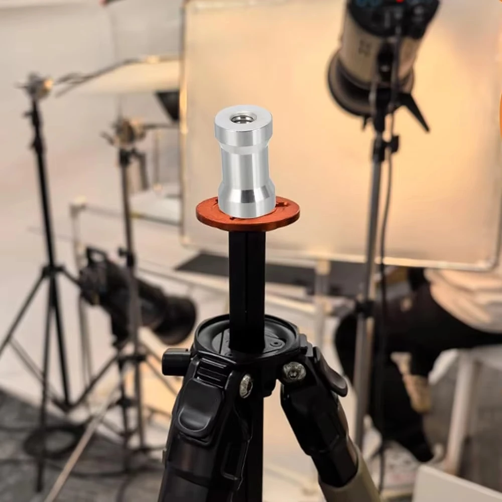 1/4" to 3/8" Screw Adapter Converter Threaded Spigot Mount for GoPro Action Camera Tripod Monopod Flash Light Stand Mounting gallery 5