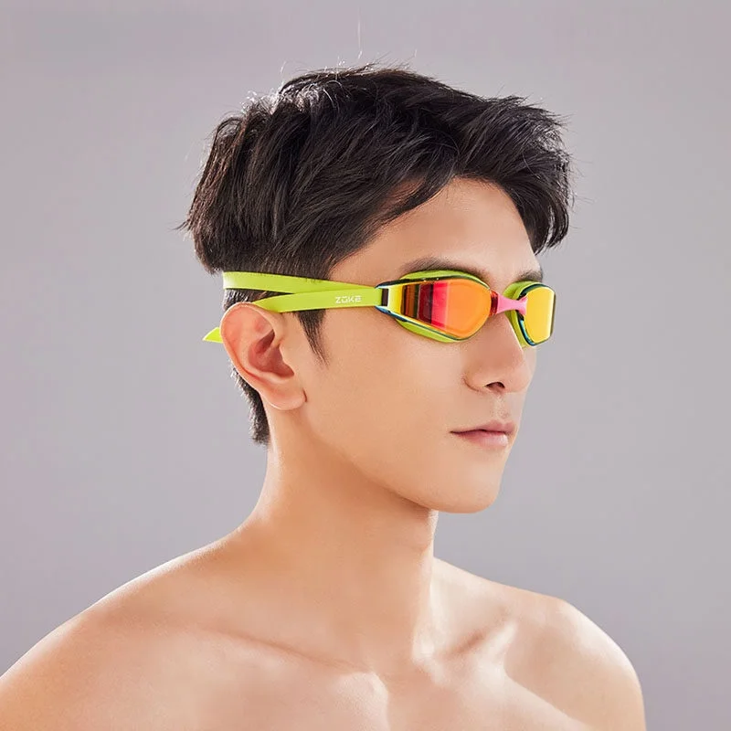 zoke-swimming-goggles-men's-high-definition-waterproof-anti-fog-training-competition-speed-small-frame-swimming-goggles