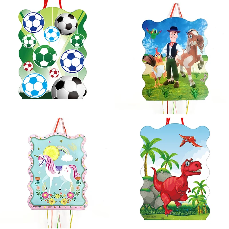 

unicorn pinata farm football cake piñata decoration Girl princess birthday party supplies baby shower idea wedding decar