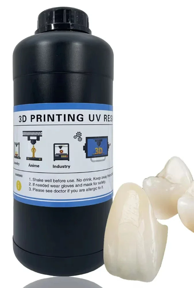 Lab Temporary C&B 3D Printing Resin A1/A2 Shade 500g/1000g for LCD/DLP Printer