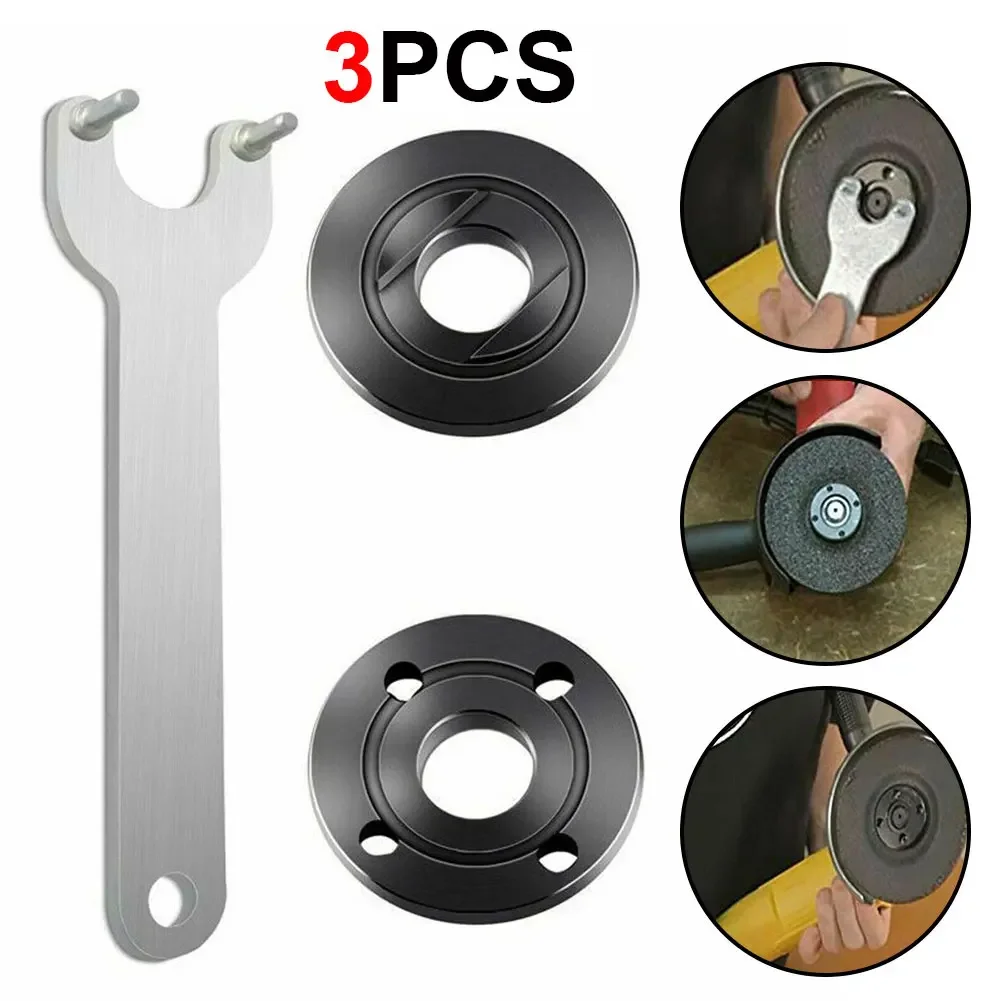 

Angle Grinder Wrench Spanner M14 Thread Angle Grinder Inner Outer Flange Nut Set Tool W/ Wrench Replacement For Bosch Metabo