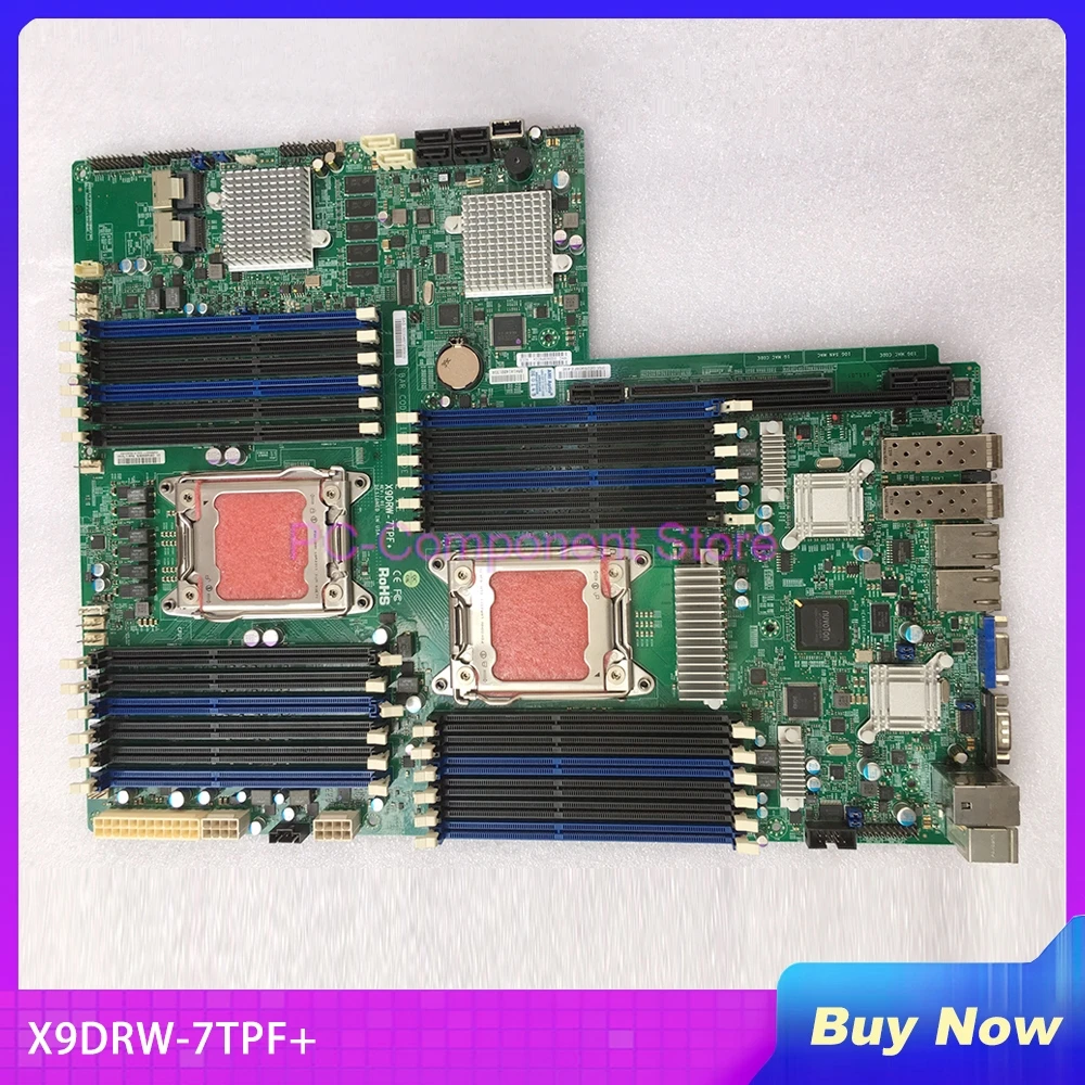 X9DRW-7TPF+ For Server Motherboard Support Processor E5-2600 V1 V2 Family 24x DIMM SATA3 SAS2 LGA2011 DDR3