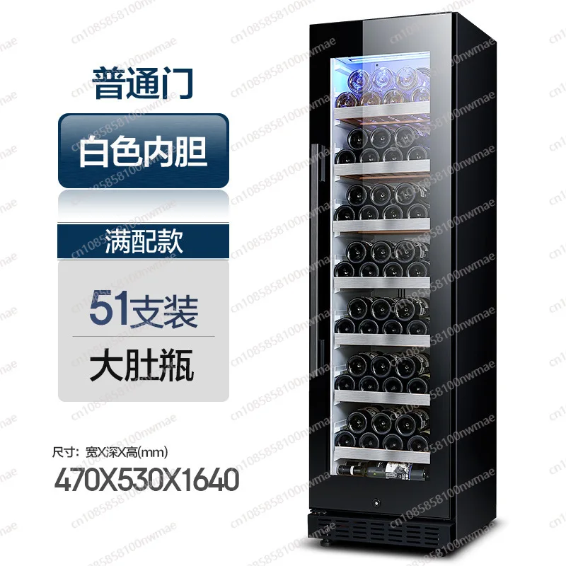 

Термостатический шкаф для хранения вина, бытовой небольшой холодильник для вина, двухслойное прозрачное стекло большой емкости.