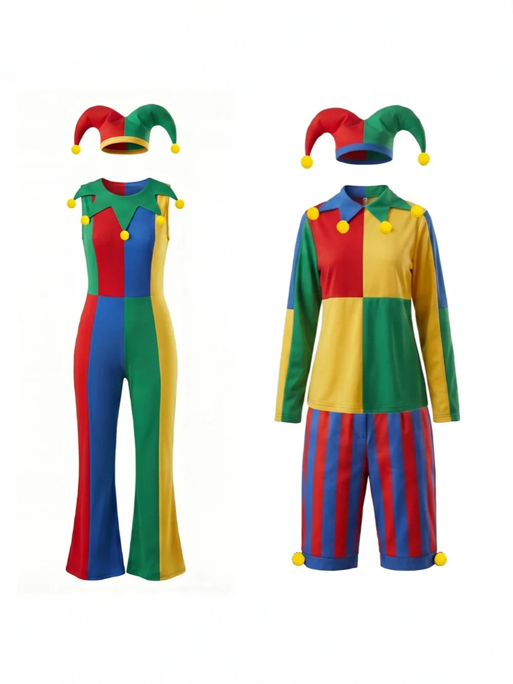 

Clown Cosplay Costume Horror Movie Character Outfit for Men & Women, Bloody Halloween Party & Stage Performance Suit