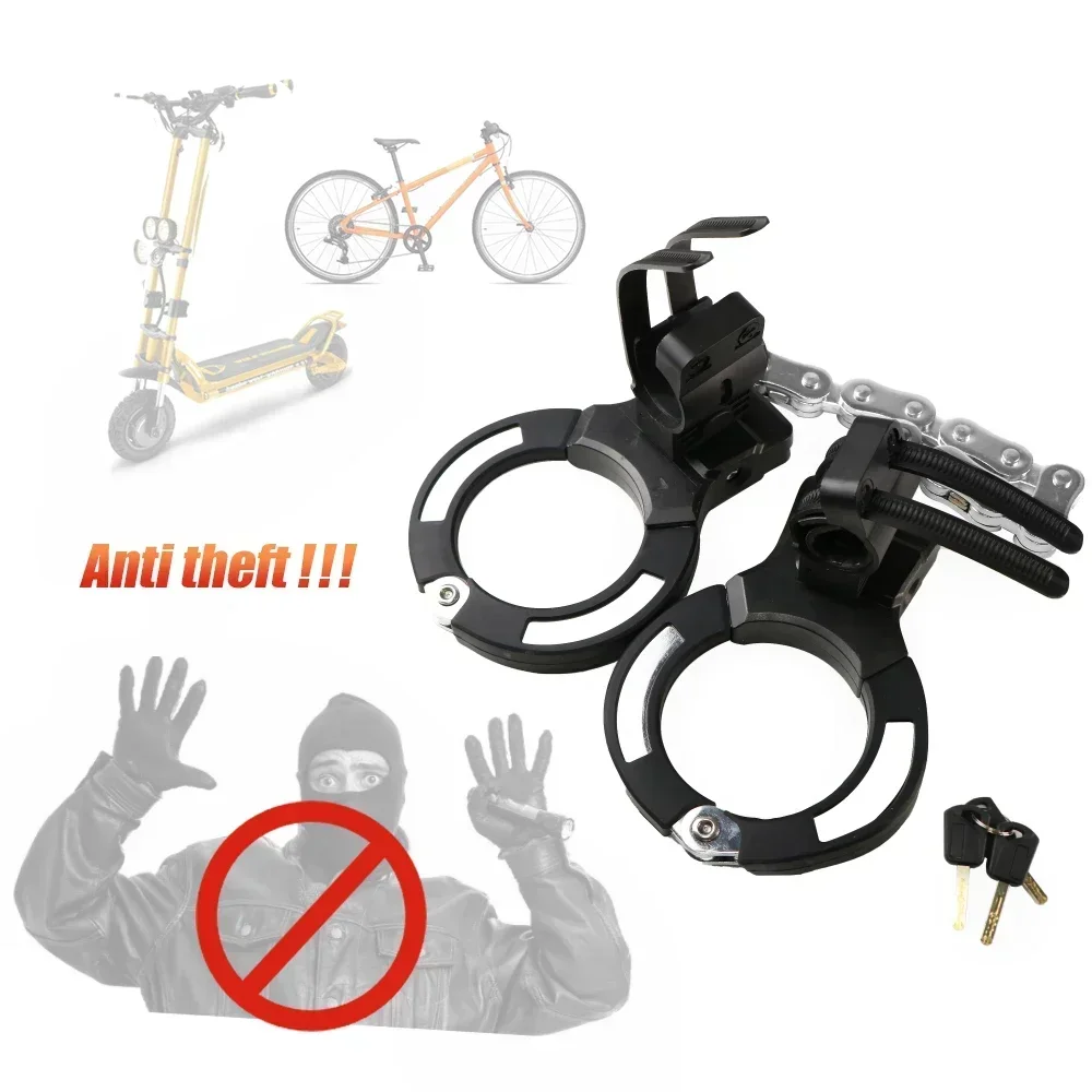 Hardened Steel Silicone Coated Handcuff  bicycle Theft Heavy Duty Motorcycle bike E Scooter Schloss Lock