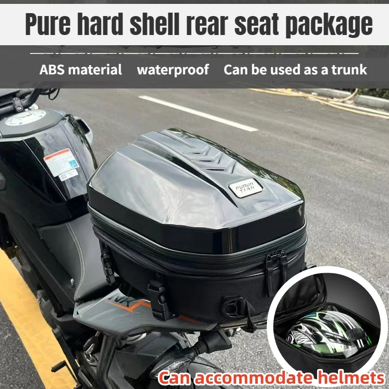 

Multi Functional Motorcycle Hard Shell Waterproof Rear Seat Bag Trunk Bag Knight Helmet Bag with LED Lights Helmets Backpack