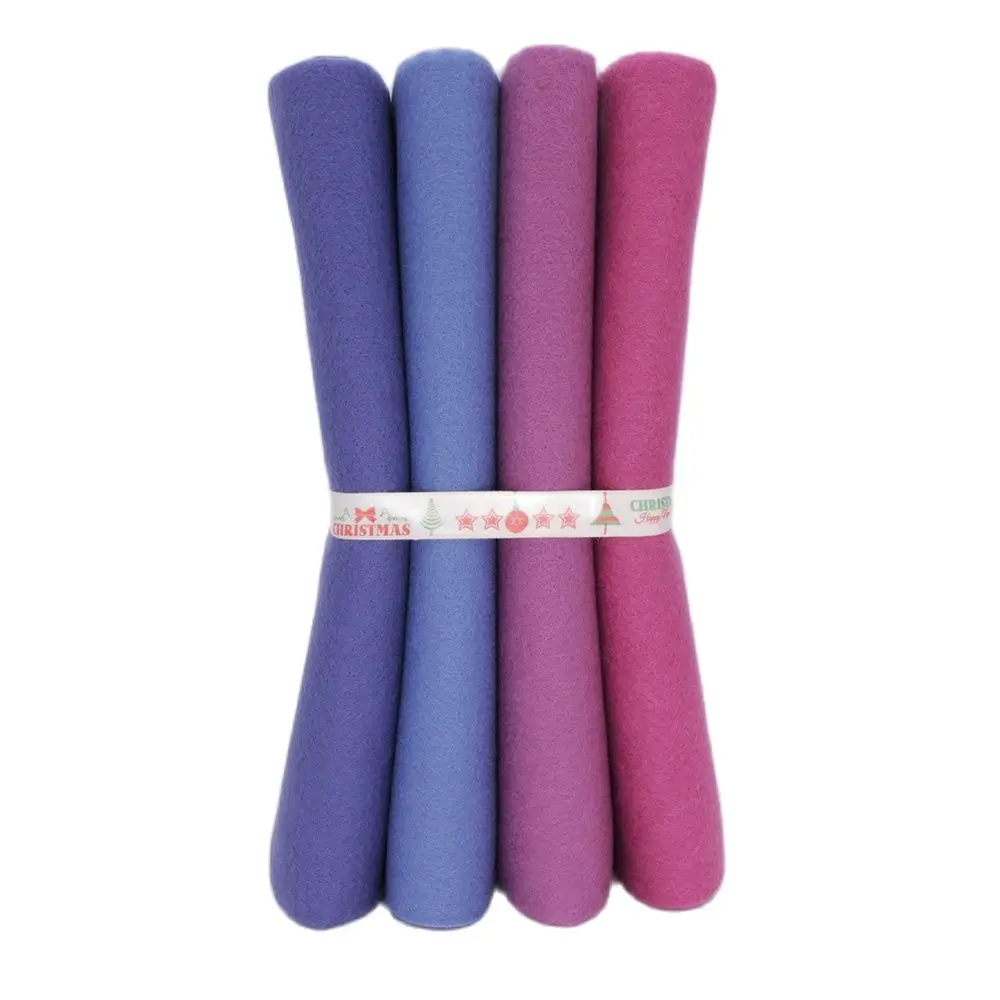 New Color /Smooth/High Density/Soft Felt Fabric For Needlework DIY Sewing Dolls Crafts Non-Woven Cloth 4Pcs/Lot 25cmx28cm